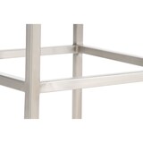 thumbnail of Banco de bar Montreal com cobertura em pele sintética aço inoxidável/creme