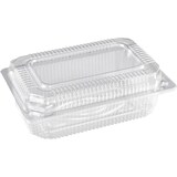 thumbnail of Barquette alimentaire rectangle transparent avec couvercle haut à charnière - 2000ml (2kg)