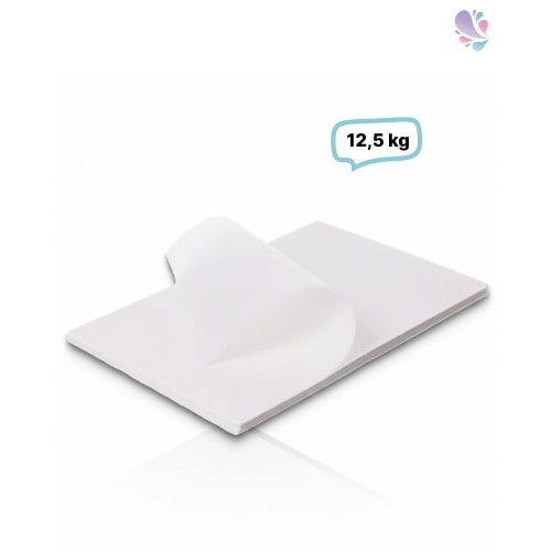 Pergaplus 1/4 Bogen, Pergamentersatzpapier, Einschlagpapier weiß, 37,5x50 cm, 12,5 KG für Verpackung von Lebensmitteln