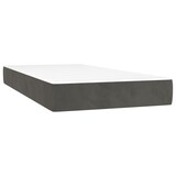 thumbnail of vidaXL Boxspringbett mit Matratze & LED Dunkelgrau 100x200 cm Samt