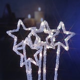 thumbnail of LED Gartenstecker Acryl Sterne 5 Leuchtsterne Außen Weihnachtsdeko