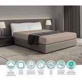 thumbnail of DoubleDry Hoeslaken Jersey 90 x 200 cm - 100% katoen - beige