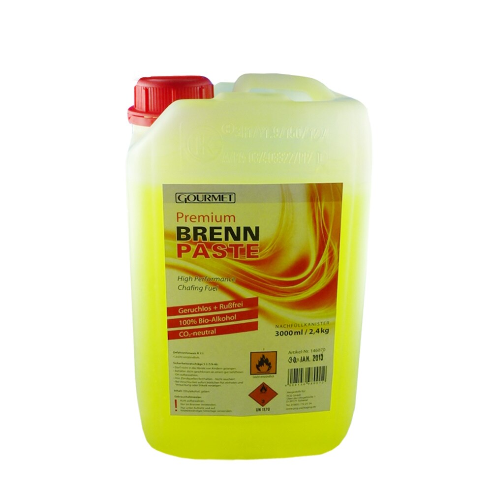 3x 3000ml Premium Brennpaste Brenngel Kanister zum Nachfüllen