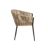 thumbnail of METRO PROFESSIONAL  Fauteuil de terrasse TRIBU, empilable, aluminium / rotin PE, 63 x 63 x 76 cm, coussin inclus, gris foncé