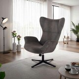 thumbnail of Relaxsessel modern, drehbar, Mikrofaser, ohne Motor, Design-Relaxsessel: Ideal fürs Wohnzimmer, Dunkelgrau - Raburg Maxim