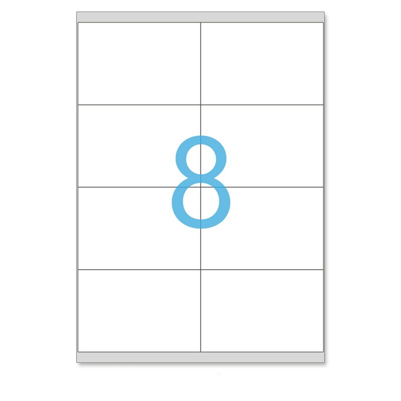 Lot de 500 Planches A4 de 8 étiquettes multi-usages A7 format 105 x 70 mm = 4000 étiquettes