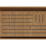 thumbnail of Mesa de centro HWC-O33, mesa para sofá, mesa de apoio para sala de estar, 2 gavetas, 2 compartimentos, melamina 40x120x60cm ~ castanho