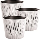 thumbnail of WellHome - Set mit 3 Pflanztöpfen 5L Sandy Round Ø22,5 cm/Stück in Weiß