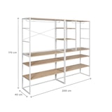 thumbnail of Lot de 4 portants vêtements KADRA sous combles modulables 400x85cm