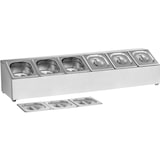 thumbnail of Royal Catering - GN-containerhouder - incl. 6 GN 1/6 containers met deksel