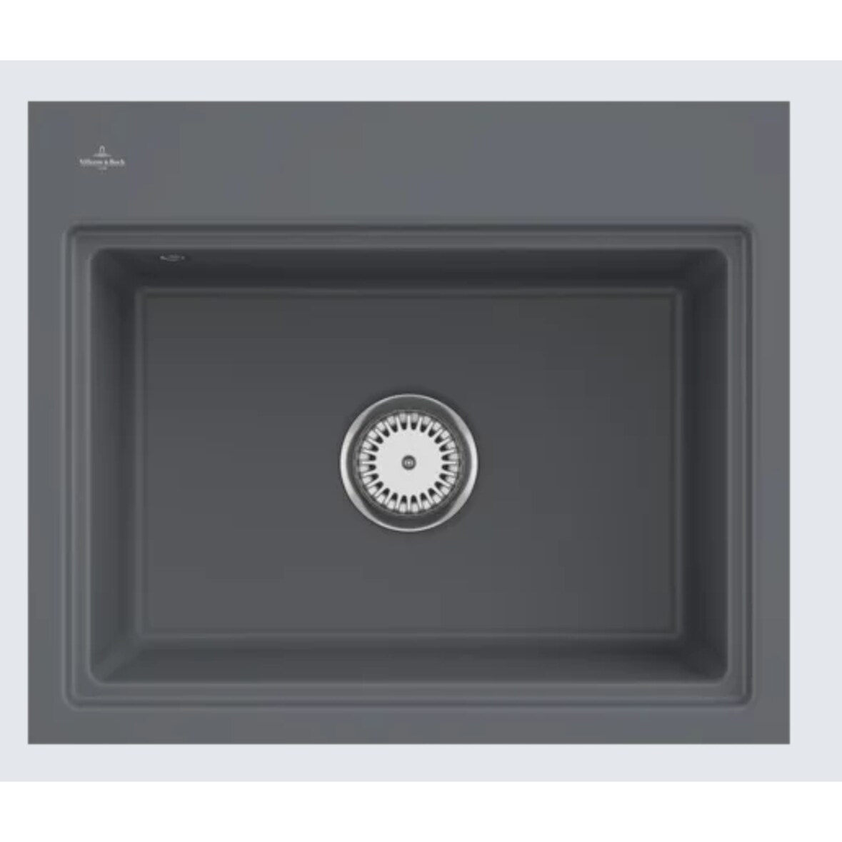 Villeroy&Boch Spülbecken, Küchenspüle Subway Style 60 S flat Graphite 580x490mm, Unterschrankbreite 60cm