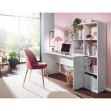 thumbnail of Großer Schreibtisch mit Regal, Puristisches Design, Melaminharzbeschichtung. 170x59x144 cm | Kadima Design