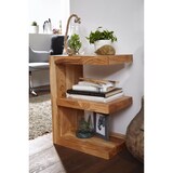 thumbnail of Beistelltisch MUMBAI Massivholz Akazie E Cube 60 cm hoch Wohnzimmer-Tisch Design braun Landhaus-Stil