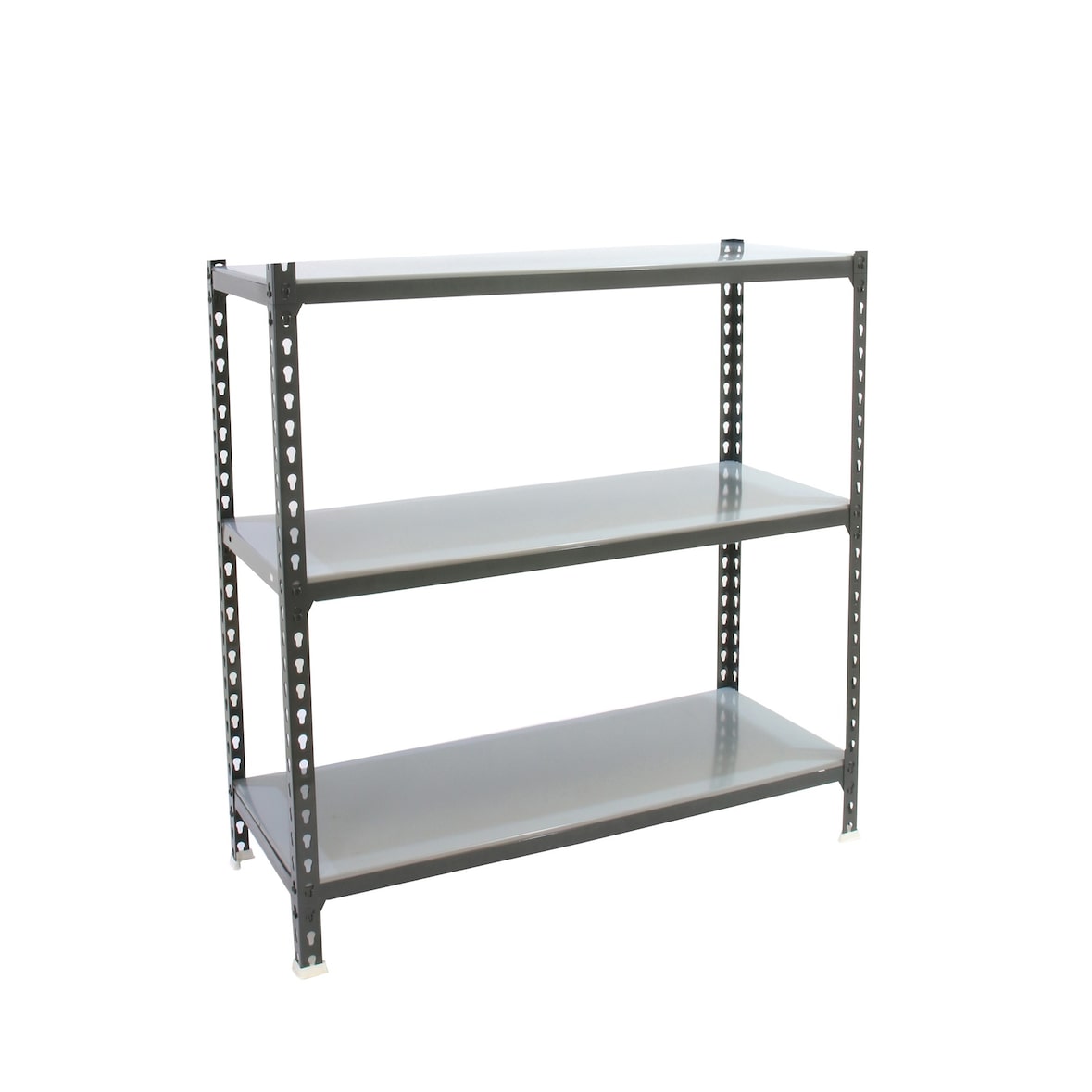 SimonRack Metallregal, 900x900x300 mm, 3 Ebenen, Metallboden, 180 kg Biegepunkt, Anthrazit/Verzinkt - Simonclick