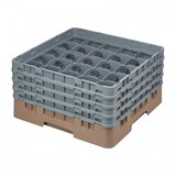 thumbnail of Cambro Glazenwaskorf beige met 25 vakken max. glashoogte 21,5cm. Deze glazenwaskorf biedt