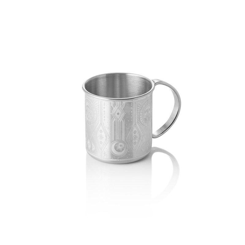 5x Moscow Mule Tattoo Nocturn, 0,45 ltr., Ø 9 cm, Höhe 9 cm, silber, Chromnickelstahl 18/10
