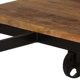 thumbnail of vidaXL Schreibtisch mit Klapphocker Mangoholz Massiv 115x50x76 cm