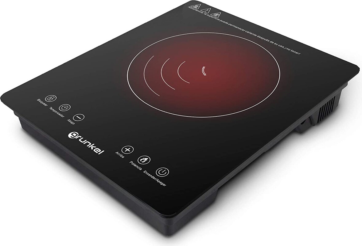 Placa De Inducción Con Bloqueo Infantil, 8 Niveles De Potencia Y 2000W De Potencia