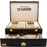 thumbnail of 72 teilig Besteckset Edelstahl 18/10 mit Holzkoffer Nickelfrei 12 Personen Mirror+Satin Motiv 3