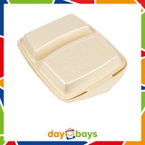 thumbnail of DayBays 2400 Stk. Dinner-Box 2 teilig 220x285x75 mm Champagner laminiert
