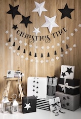 thumbnail of 6 Sterne Hängedeko 12 - 37cm Papiersterne zum Aufhängen Faltsterne 3D Optik Weihnachtssterne Weihnachtsdeko Hochzeitsdeko Geburtstagsdeko Sterndeko