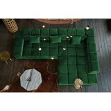 thumbnail of KAWOLA Sofa NEVADA Ecksofa Velvet smaragd Recamiere rechts