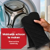 thumbnail of HGMD Ovenwanten - 2 Stuks - Extra lang - Hittebestendig tot 240 °C - Ovenhandschoenen - Zwart