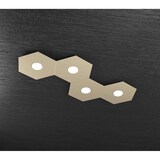 thumbnail of Toplight Plafoniera da soffitto esagonale Hexagon 4 luci con attacco GX53 4W, struttura personalizzabile colore antracite, design moderno