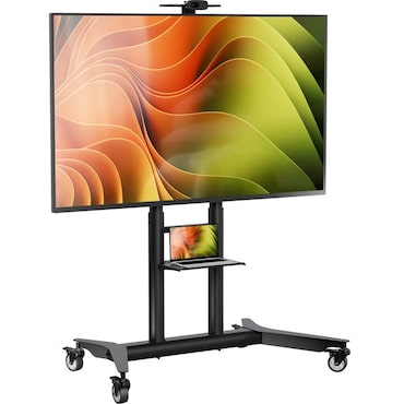 ONKRON Soporte TV con Ruedas y Altura Regulable para pantallas de 55 a 90