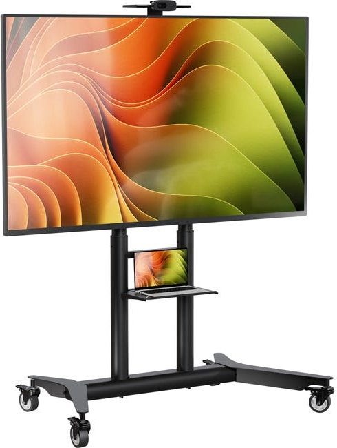 ONKRON Soporte TV con Ruedas y Altura Regulable para pantallas de 55 a 90", hasta 75 kg, VESA máx 800x600 mm, TS1871-B Negro