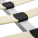 thumbnail of tectake Letto in metallo con rete a doghe dal design romantico - 200 x 140 cm, bianco/bianco - 404517