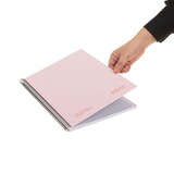 thumbnail of Cuaderno A4+ tapa extradura 80H 80G rayado microperforado 1 banda color Navigator Rosa