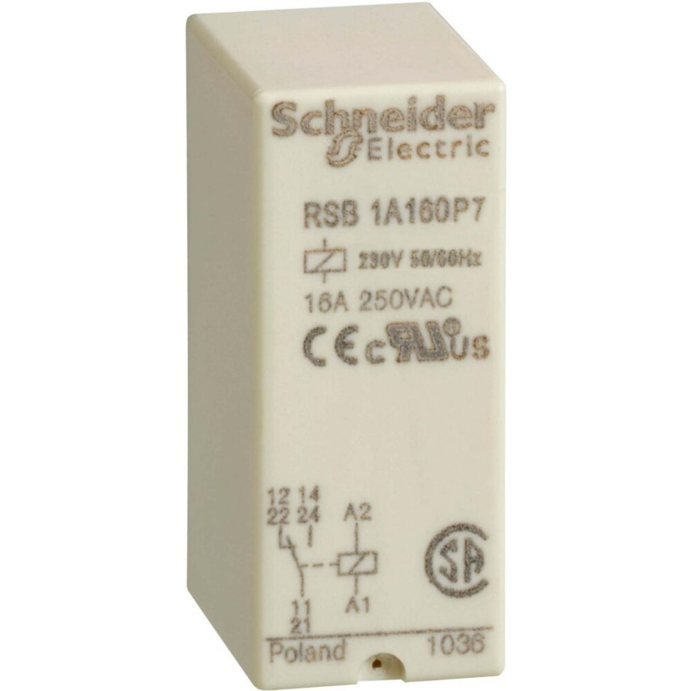 10 Stk. Schneider Electric Steckrelais RSB1A160P7