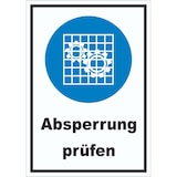 thumbnail of Absperrung prüfen Aufkleber A1 (594x841mm)
