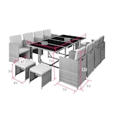 thumbnail of Rattan Sitzgruppe Palma 8+4+1 mit Schutzhülle