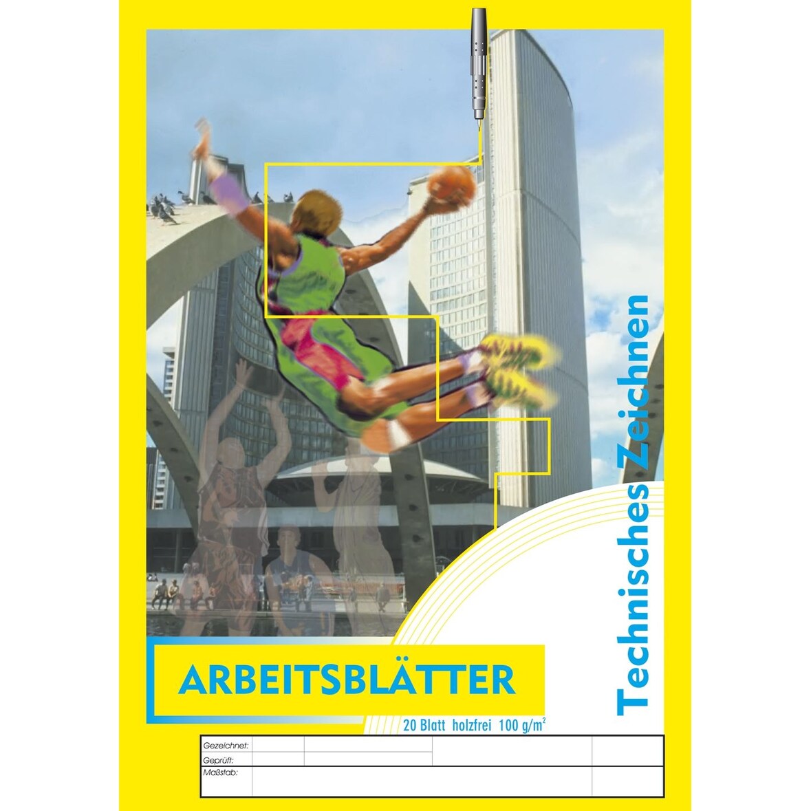 PVP Penig 2114 Arbeitsblätter für technisches Zeichnen 100g/qm weiß DIN A4 20 Blatt