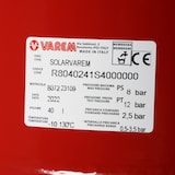 thumbnail of Varem Ausdehnungsgefäß Solar für Heizungsanlagen Solar hängend 3/4 320x580 8bar 40L