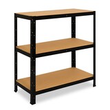 thumbnail of shelfplaza BLACK 90x80x45 cm Schwerlastregal in schwarz mit 3 Böden und 175 kg Traglast pro Boden