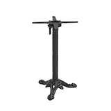 thumbnail of Table ronde 60 cm inclinable marbre noir/doré et pied noir
