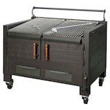 thumbnail of EURAST - Barbacoa de carbón vegetal 2 parrillas de 48x78 - 1200x820x930 mm - 52000021