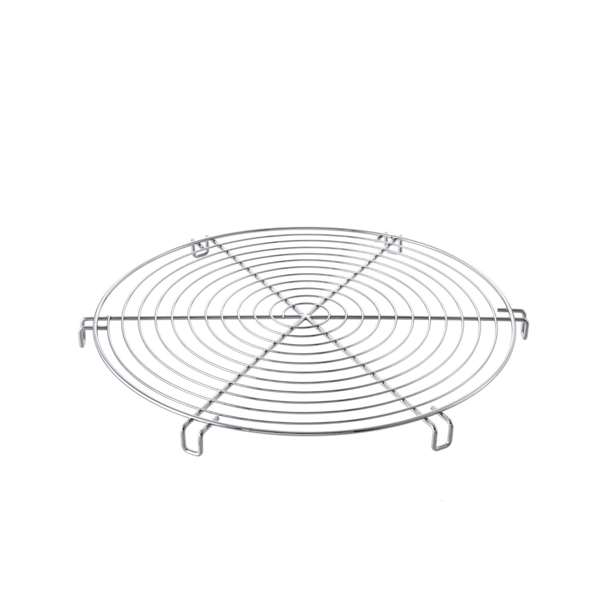 Griglia Inox per Pasticceria con Piedi Tonda
