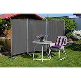 thumbnail of Leco Sichtschutz / Stellwand, 260 x 156 cm, Metall / Polyester, anthrazit, 3-teilig