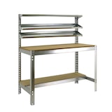 thumbnail of SimonRack Établi d’atelier, 910x610 mm, 3 étagères, Charge 400 kg, Galvanisé - BT-1