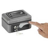 thumbnail of ARREGUI Popup C9716 Geldkassette aus Stahl | 15 cm breit | Abschließbare Kasse mit Geldeinsatz | Kleine Geldkassette mit Schlüssel und Münzeinsatz