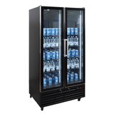 thumbnail of Vetrina frigo bibite da 690 lt premium con porte battenti nera temperatura da 0°C a +10°C