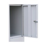 thumbnail of Lüllmann® XL Schließfachschrank, 2 Abteile, 10 Fächer, 1900 x 800 x 450 mm, lichtgrau