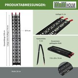 thumbnail of TRUTZHOLM 1 x Auffahrrampe klappbar 228 cm Traglast 340 kg Alu schwarz gelocht Motorradrampe Verladerampe