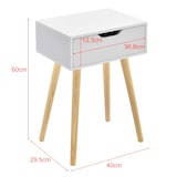 thumbnail of Helloshop26 - Mesa de centro para sala de estar móvel de design com gaveta PVC 60 cm branca 03_0006161