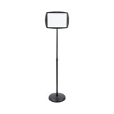 thumbnail of Bi-Office - Letrero de piso rectangular, horizontal, negro, 270x470 mm