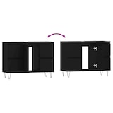 thumbnail of vidaXL Badkamerkast 80x33x60 cm bewerkt hout zwart